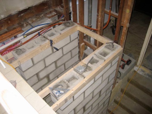 Framing each section between the piers