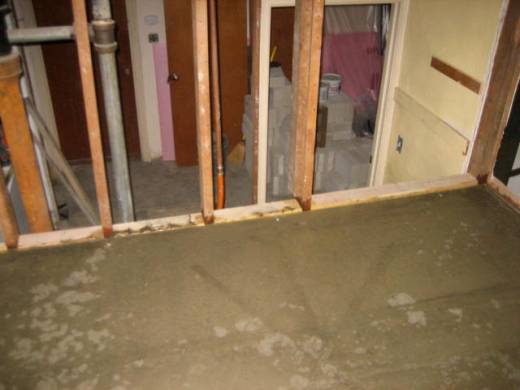 Bridging Span (Hearth) poured