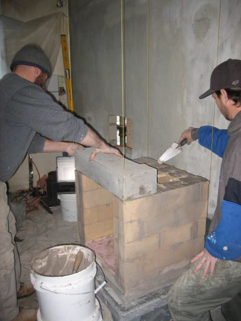 Forming the top of the fire box